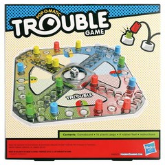 Pop-O-Matic Trouble Kids Board Game, Family Games for 2-4 Players