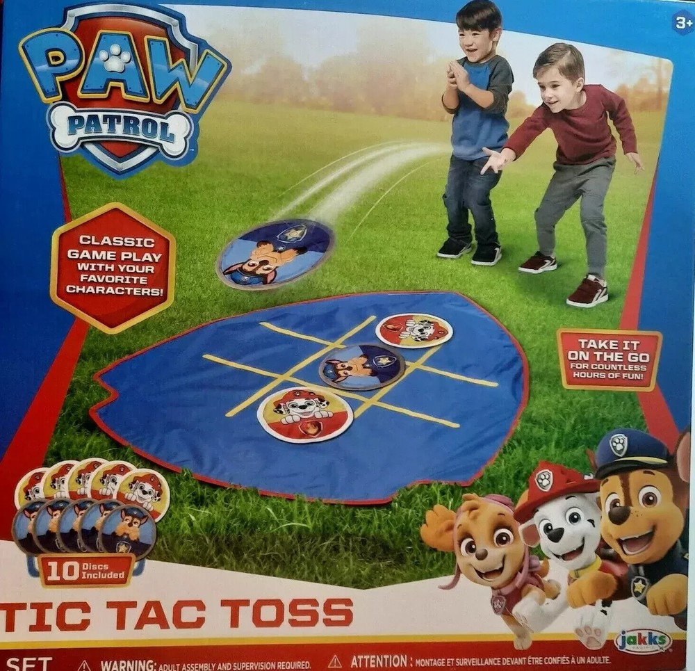 Tic Tac Toss PAW Patrol Outdoor Toss Unisex Kids Summer Play Game Jakks Pacific