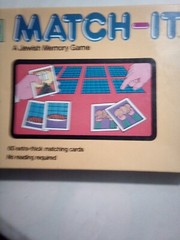 Jewish Memory Game, “Match It” , Vintage, Complete, Ages 3+, 1 or more players!