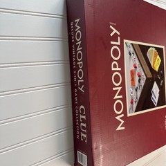 MONOPOLY and Clue Deluxe Vintage 2 in 1 Wood Game Collection, SEALED BRAND NEW