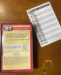 HTF Funhill Games ~ OT ~ FANTASY DRAFT ~ Open Box Great Condition 1-5 Players