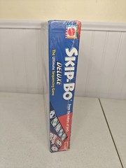 NEW SEALED Skip Bo Deluxe Sequencing Card Board Game Mattel 2001 Family Kids Uno