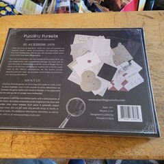 Puzzling Pursuits Blackbrim 1876 Immersive Puzzle Adventure NIB Sealed