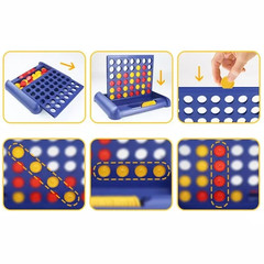 Connect 4 Foldable Board Game Classic Family Strategy Toy Kids