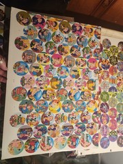 10 Sheets UnPunched Pogs Milk Caps Game Cap club, presidents + bonus boards