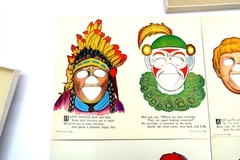 Antique 1912 FUNNY FACE GAME by Ideal Book Builders in NEW / NOS Condition