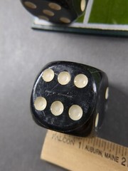 Cube Route Dice Game Vantage Point 1975 Felt Board Jumbo Dice Vintage