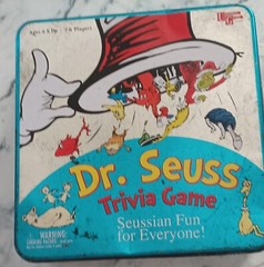 Dr. Seuss Trivia Game Tin Box Ages 6 And Up Family Game Night Fun