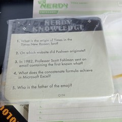 Ridley’s Games That’s so Nerdy Trivia Game for Geeks TV Cartoons Anime Manga Toy