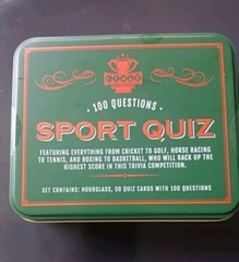 Game Championship Sport Game in Collectible Tin Box – 50 Cards – 100 Questions