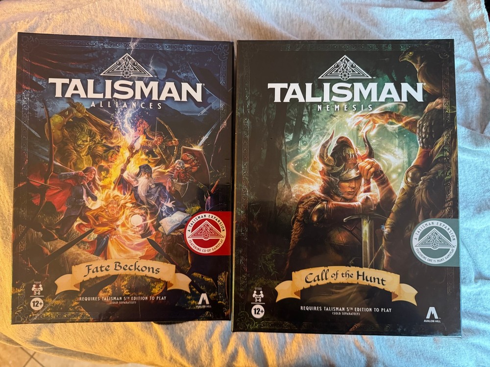 Talisman 5th Edition Alliances Fate Beckons Nemesis Call of the Hunt Board Game