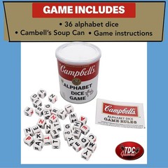 TDC Games Campbell’s Alphabet Dice Word Game