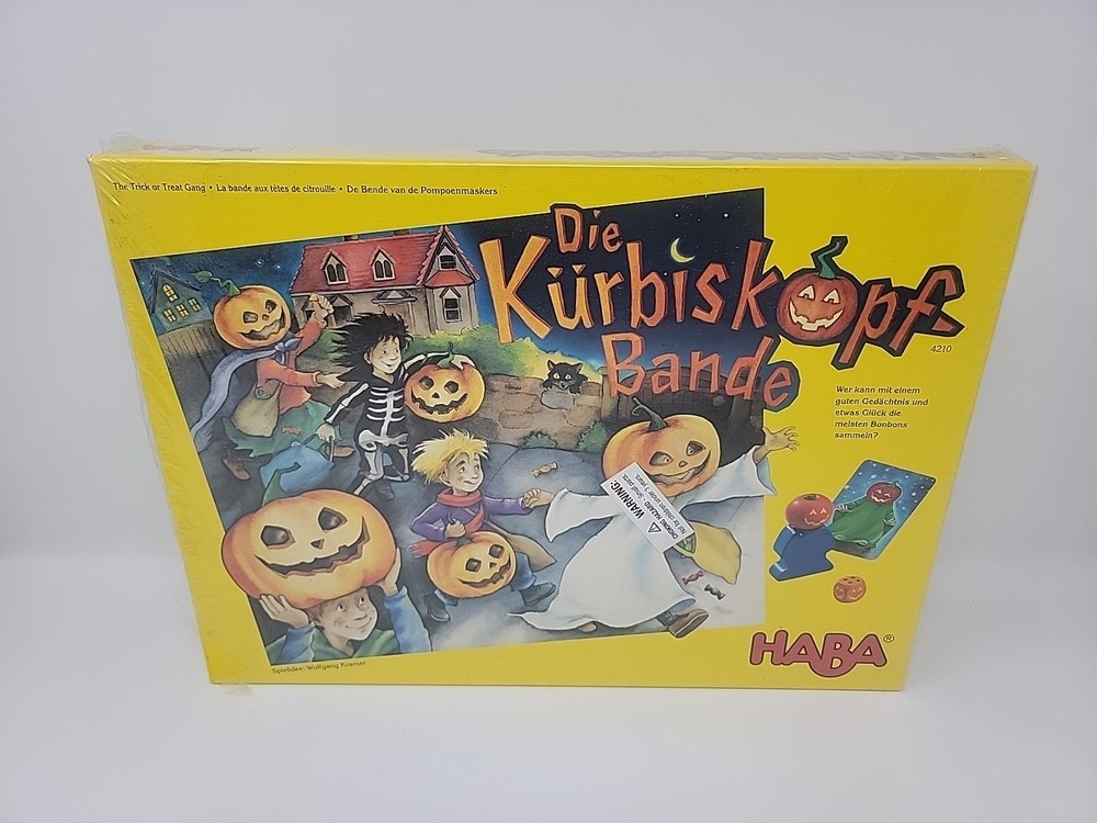 HABA 4210 Pumpkin Head Band Trick or Treat Gang Die Kurbiskopf Bande Game SEALED