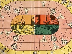 Vintage 1941 Superman Game Board Milton Bradley