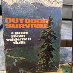 OUTDOOR SURVIVAL Game About Wilderness Skills Vintage 1972 Avalon Hill #895