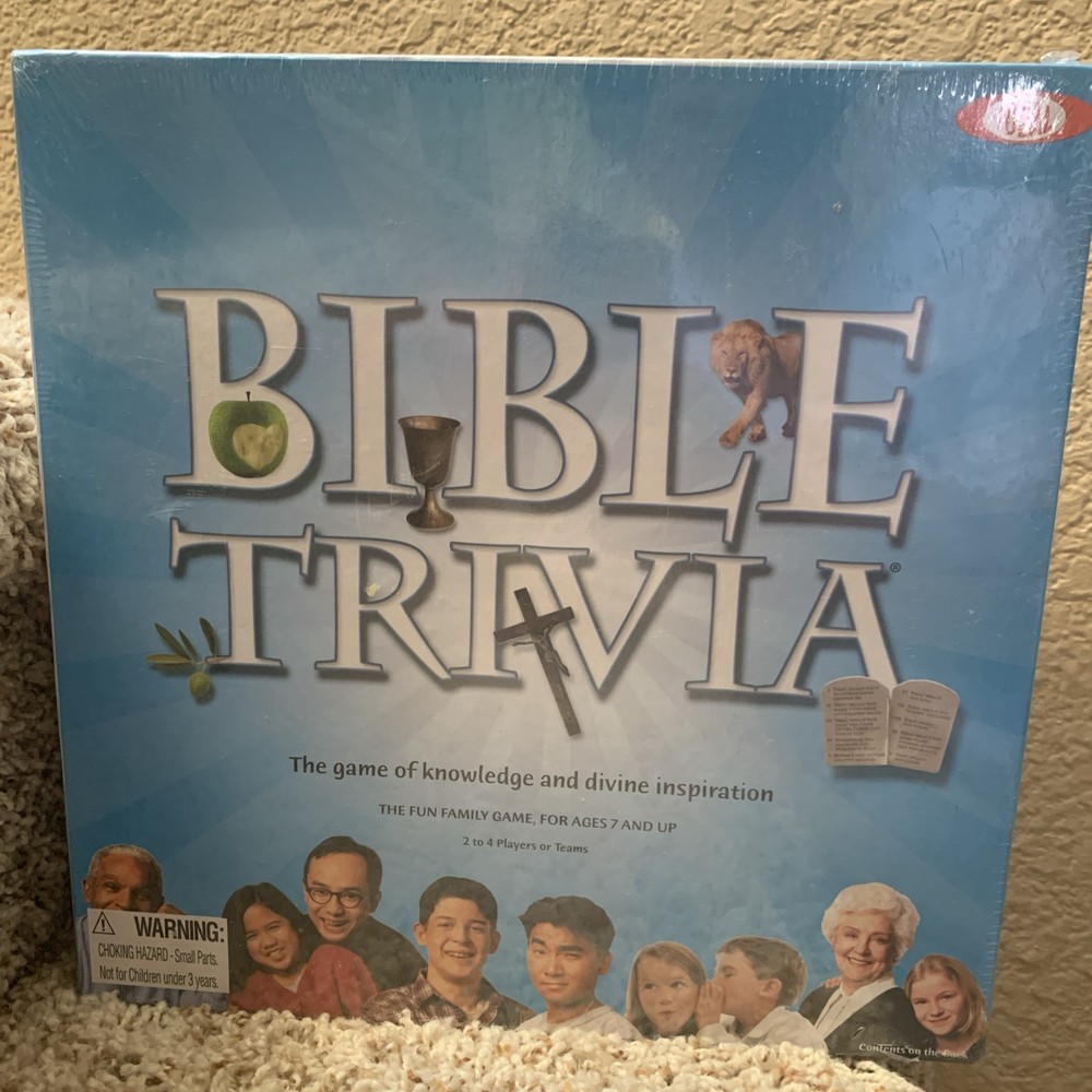 IDEAL 2010 Children’s Bible Trivia Board Game Over 1000 Questions NEW & SEALED