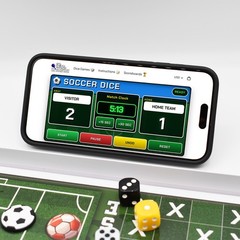 Soccer Dice Game – Competitive Strategy Board Game | Gift Idea for Sports Fans