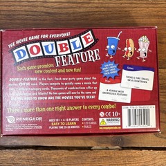 Double Feature Movie Game For Everyone Renegade, ages 10+, 4-10 players