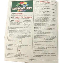 Nascar Daytona 500 Racing Board Game By: Milton Bradley – COMPLETE Game