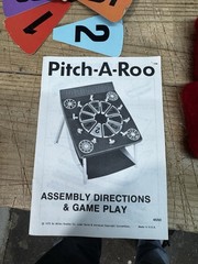 Vintage Milton Bradley Pitch-A-Roo Bean Bag Game Rare Complete