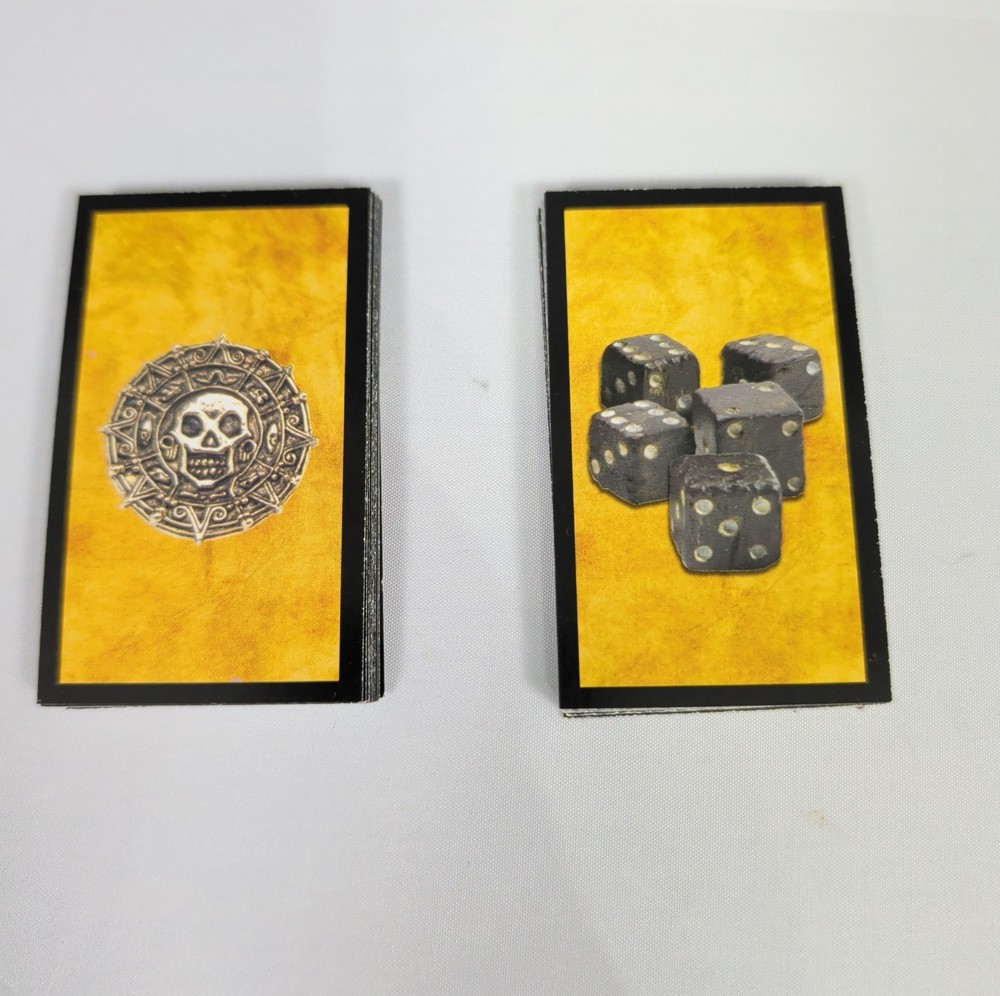 Monopoly: Pirates of Caribbean Trilogy Ed 32 Treasure & Dice Cards (16 of each)
