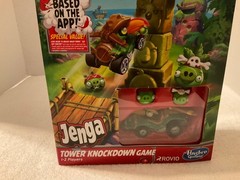 Angry Birds GO! Jenga Tower Knockdown Game Hasbro Gaming