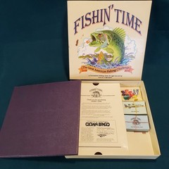 Fishin’ Time Fishing Challenge Board Game 1986 VINTAGE Distinctive Games USA **