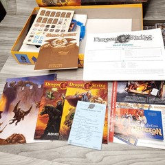 Dragon Strike Board Game 1993 VTG TSR Dungeons & Dragons *Incomplete Unpunched*