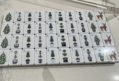 Chinoiserie Cheer Inspired 4-Layer American Mahjong Tiles