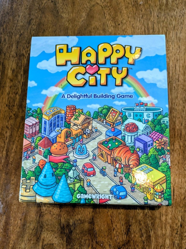 Happy City Board Game Gamewright Complete 2-5 Players Building Strategy Used