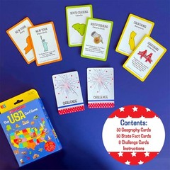 University Games Scholastic USA Travel Card Game States