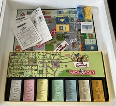 The Simpsons Monopoly Board Game Welcome to Springfield Parker Brothers Complete