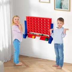Wall Mounted or Tabletop Giant 4 in a Row Jumbo 4-to-Score Connect Game Set
