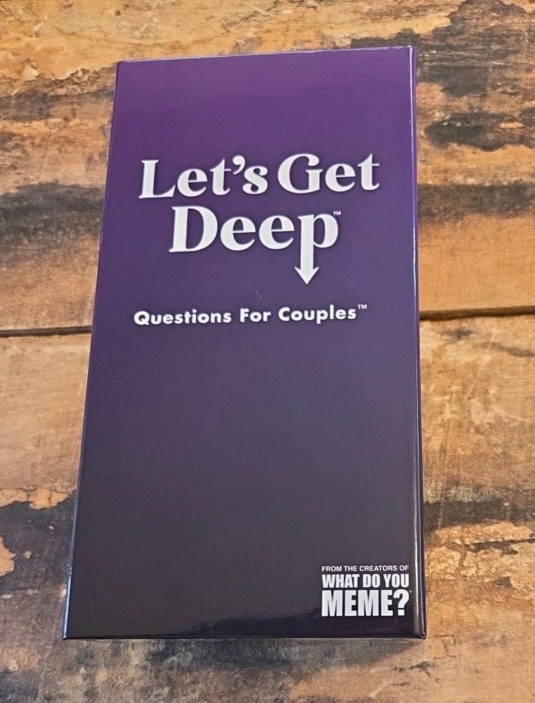 Lets Get Deep Questions For Couples Game Card Game For Date Night