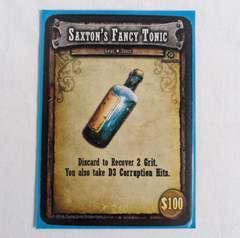 SHADOWS OF BRIMSTONE Board Game SAXTON’S FANCY TONIC PROMO 003 FFP