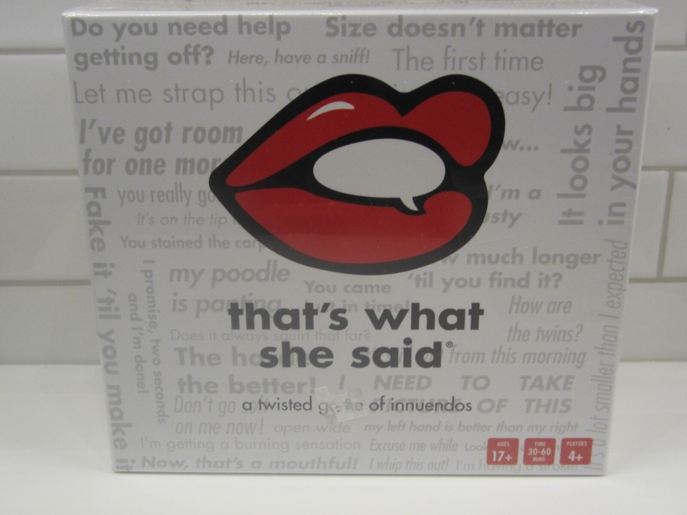 That’s What She Said Card Game BRAND NEW & SEALED – A Twisted Game of Innuendos