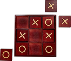 Tic Tac Toe Board Game – Outdoor Table Games for Patio & Indoor Tabletop Play –