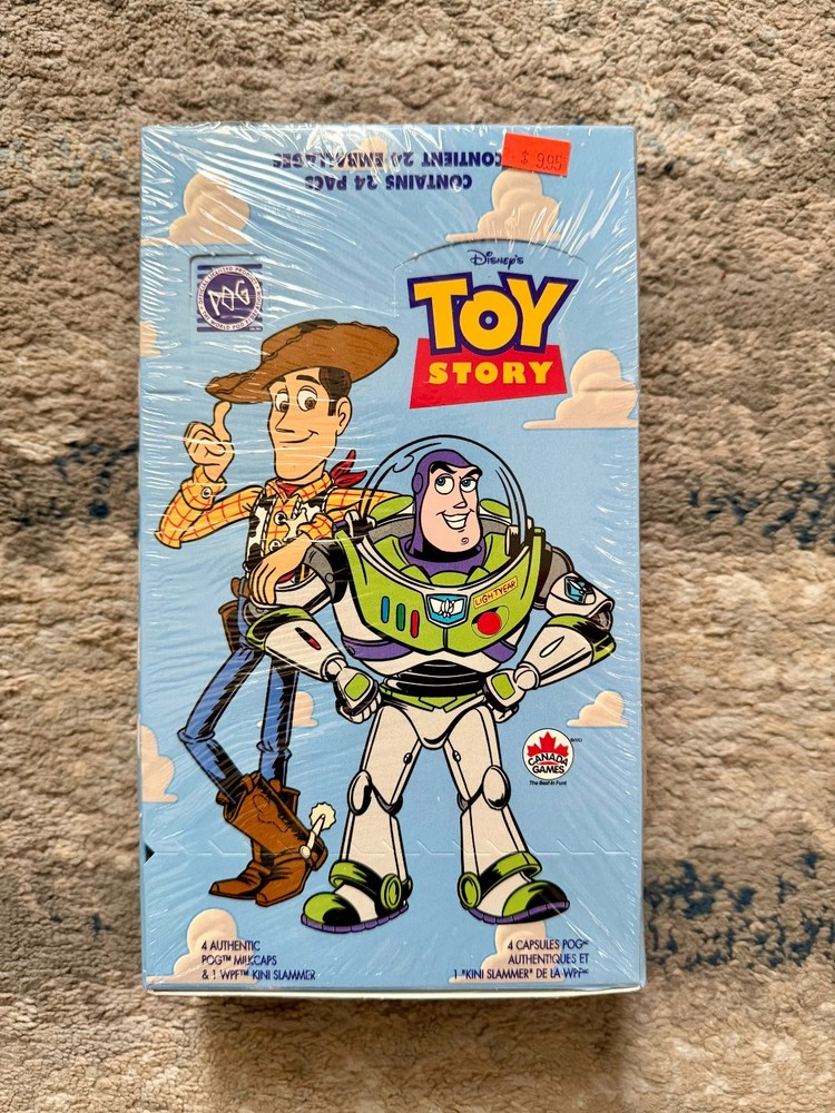 Vintage 1995 Toy Story POG Box FACTORY SEALED Box by Canada Games Disney