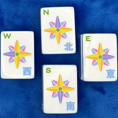 Engraved American Mahjong Tiles set ,160 Lucky Ladybug