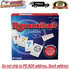 Rummikub by Pressman – Classic Edition – The Original Rummy Tile Game, Blue