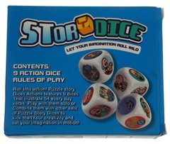 Story Dice 9 Actions Storytelling Cubes Gift Stories Travel Party Game Education