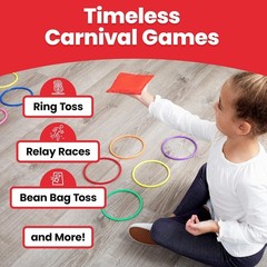 Multicolored 3-in-1 Yard Game Set for Kids & Family Outdoor Indoor Play