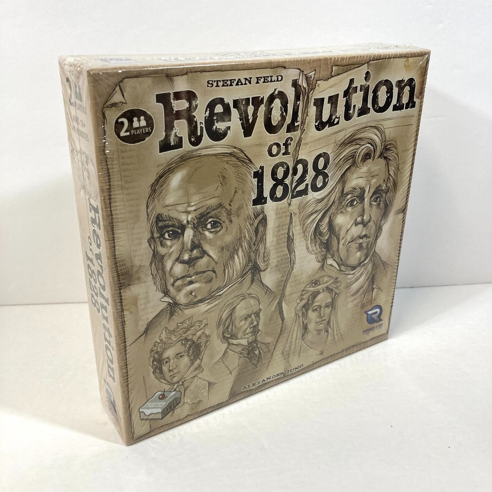 New REVOLUTION OF 1828 BOARD GAME for 2 players Stefan Feld American History NIS
