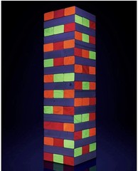 Giant Glowing Tumbling Tower Game Wooden Blocks Outdior Fun