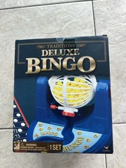 Cardinal Games – Traditions Deluxe Bingo Set – Plastic Bingo Cage With 75 Balls