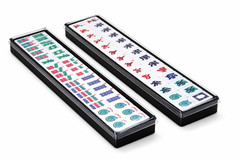 Mah Jong Tile Plastic Tray Holder with Lid Color Black