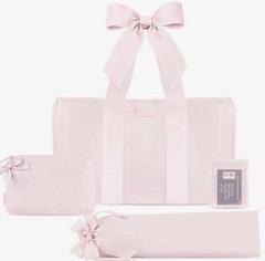 Case-Mate Mahjong Jelly Tote 4pc Set Card Pouch Rack Sleeve Tile Bag Pink NEW