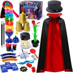 Magic Kit Kids Magician Costume Pretend Play Instructions Tricks PATIFEED Ages