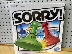 Hasbro Sorry! 2013 Edition Game Board With Fire & Ice Powerups #A5065 NEW IN BOX