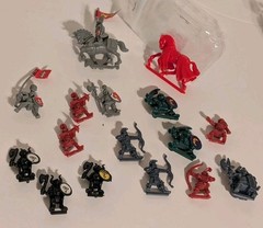 Battle Masters Board Game 1992 Parts Lot of 17 Figures Vintage